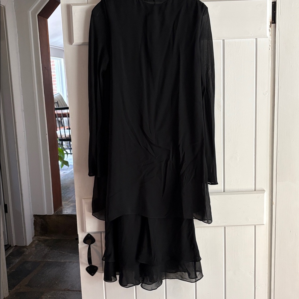 Jones New York Black Silk Dress - Picture 3 of 4